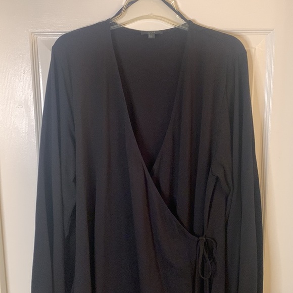 COS Black Wrap Dress - Picture 7 of 8